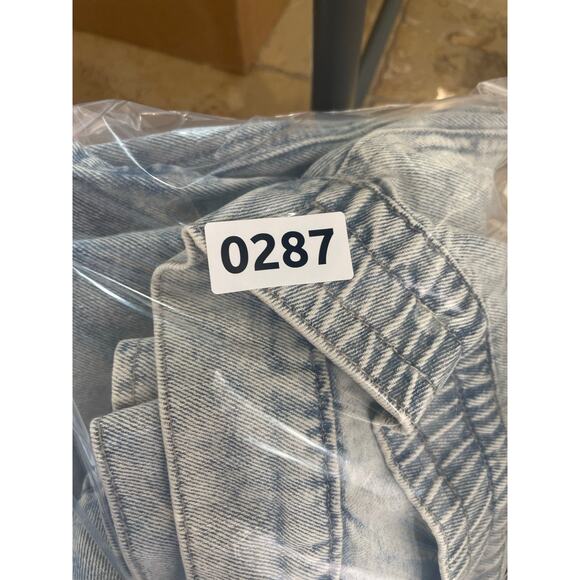 Vintage 90s Mens Jacket Sz S Oversized Chore Coat Barn Denim Western Shacket - Picture 9 of 9